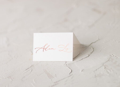 glamour ślubne winietki wizytówki dla gości weselnych, rose gold lub złote