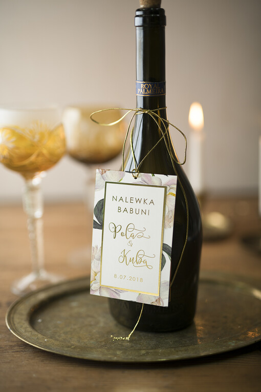 glamour zawieszki na nalewki weselne, glamour z waszym tekstem