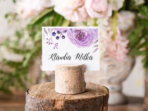 Boho/etno/pióra karteczki ślubne winietki weselne