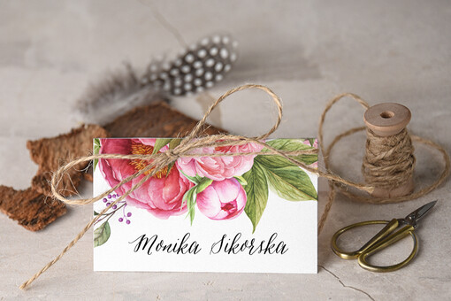 Boho/etno/pióra usadzenie gości na weselu winietki