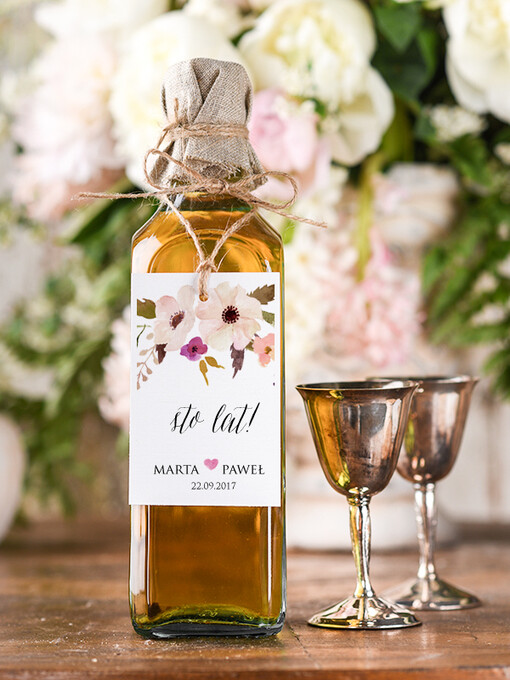boho/etno/pióra zawieszki ślubne na butelki, boho dowolne tresci