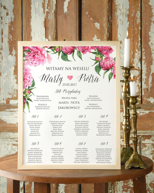 Plakaty Boho plansza ślubna plan stołów weselnych, plakaty boho kwiaty eteryczne