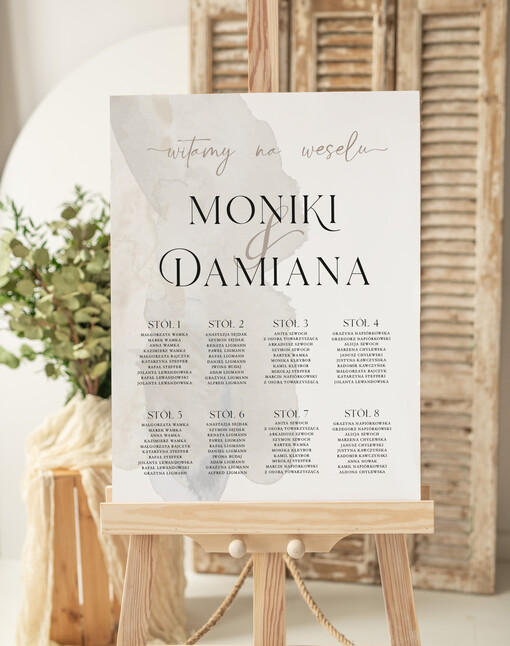 Plakaty Rustykalne plan usadzenia gości, tablica z planem stołów na wesele, plan stołów weselnych rustykalny plan usadzenia gości na weselu, powitanie na weselu