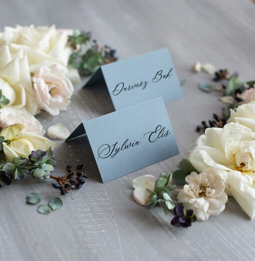 botaniczne podróżnicze  ręcznie robione winietki ślubne wizytówki dla gości weselnych, eleganckie