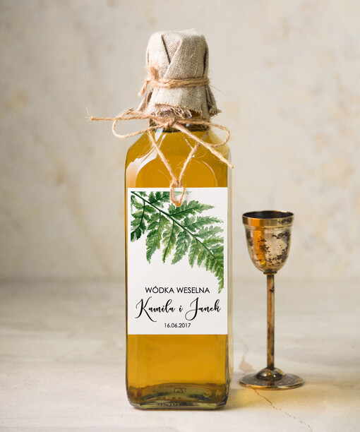 botaniczne podróżnicze  zawieszki na alkohol weselny, eleganckie z dowolną treścią