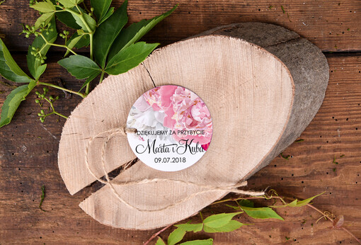 Zawieszki bileciki do prezentów podziękowania dla gości weselnych, zawieszki do prezentów własnego pomysłu