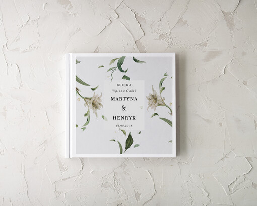 botaniczne oryginalna księga gości i album do instaxa w jednym, boho romantyczne kwiaty wasza tresc