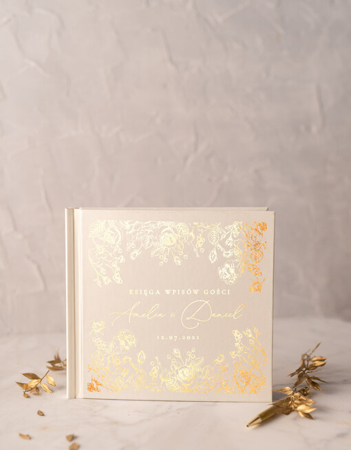 glamour złocone Wasze imiona i data pamiątkowa księga wpisów gości glamour instax polaroid