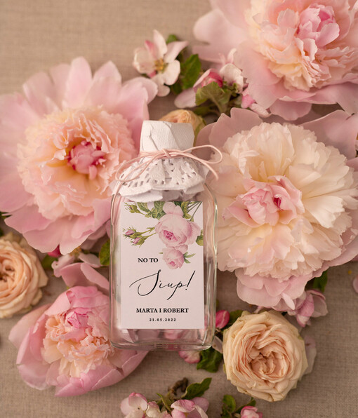 Butelki podziękowania prezenciki dla gości weselnych, buteleki kacowki w podziękowaniu