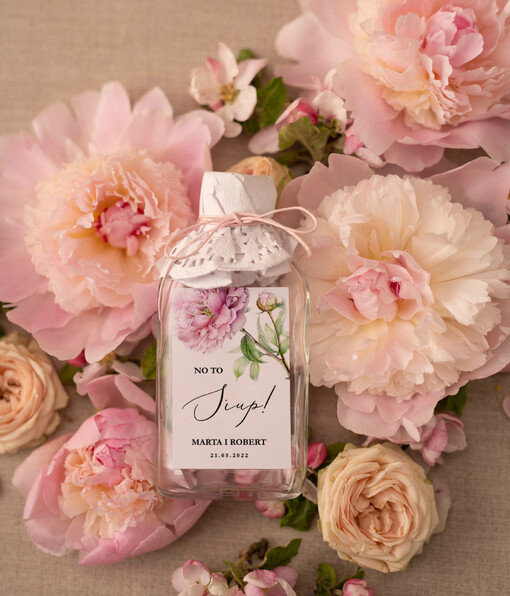 Butelki prezenty ślubne dla gości weselnych, male butelki piersiówki