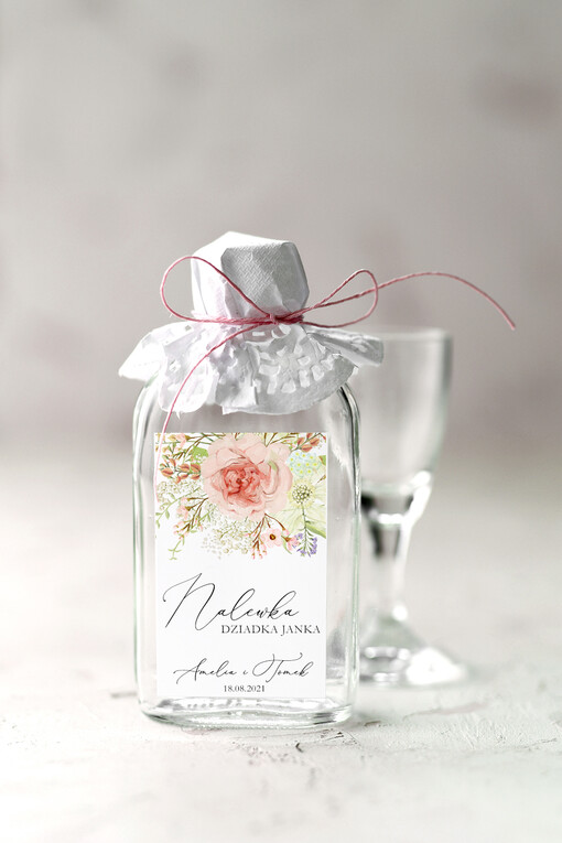 Butelki cudowne podziękowania, piersiowki buteleczki weselne