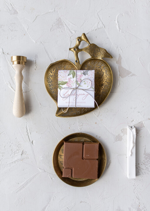 Czekoladki podziękowania dla gości po weselu, czekoladki personalizowane