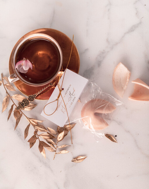 Ciasteczka z wróżbą podziękowania gościom weselnym, ciastko z dedykacja i wrozba