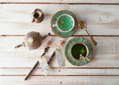 Fiolki prezenty dla gości weslenych do wyboru kawa lub herbata