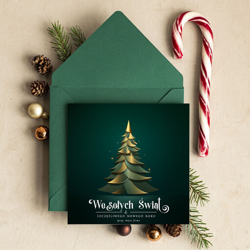 Retro/nowoczesne biznesowe kartki świąteczne z Twoim logo, świąteczne kartki dla firm z logo, kartki świąteczne dla pracowników