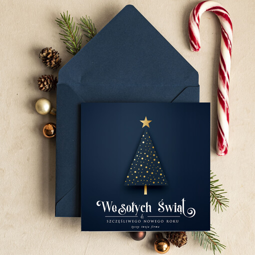 Retro/nowoczesne karnety bożonarodzeniowe biznesowe kartki świąteczne z Twoim logo, świąteczne kartki dla firm z logo, kartki świąteczne dla pracowników karnety bożonarodzeniowe