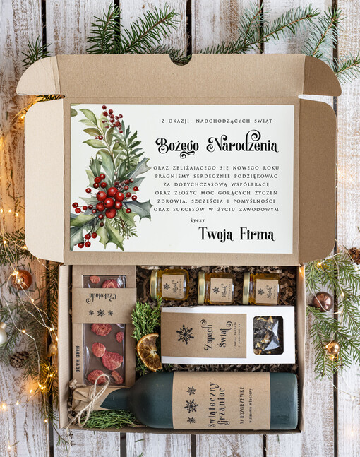 zestawy na rozgrzewkę Prezenty dla Pracowników paczki prezentowe dla Klientów Biznesowych, Elegancki kosz prezentowy Od Firm Z Logo, Upominek Dla Pracowników Od Firmy