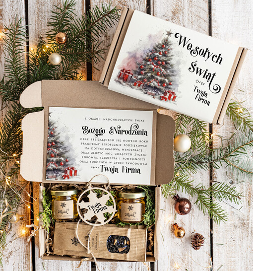 słodkie zestawy  Oryginalne prezenty świąteczne dla klientów biznesowych, drobne prezenty swiateczne od firm z logo, drobne prezenty dla pracowników od firmy, firmowe prezenty