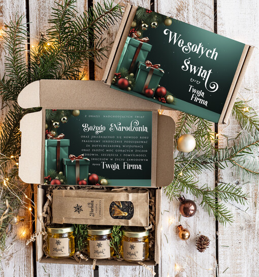 słodkie zestawy  Oryginalne prezenty świąteczne dla klientów biznesowych, drobne prezenty swiateczne od firm z logo, drobne prezenty dla pracowników od firmy, firmowe prezenty