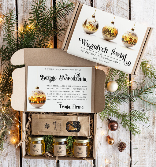 słodkie zestawy  Oryginalne prezenty świąteczne dla klientów biznesowych, drobne prezenty swiateczne od firm z logo, drobne prezenty dla pracowników od firmy, firmowe prezenty
