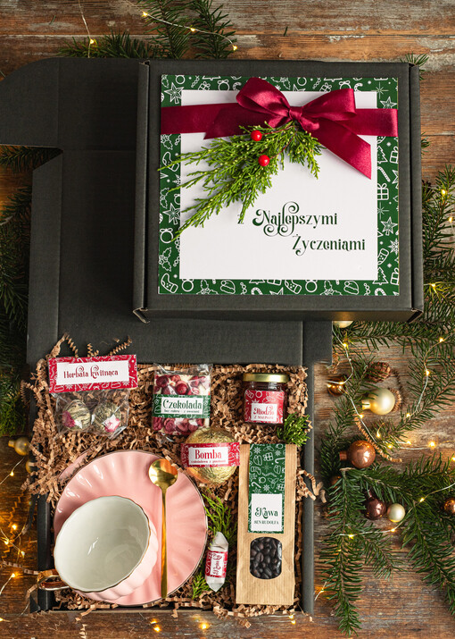 zestawy z kubkiem i filiżanką praktyczny świąteczny dla niej pod choinkę, ciekawy prezenty dla mamy na swieta, box filiżanka i zestaw do kawy herbaty dla dziewczyny, bozonarodzeniowy prezent dla mamy