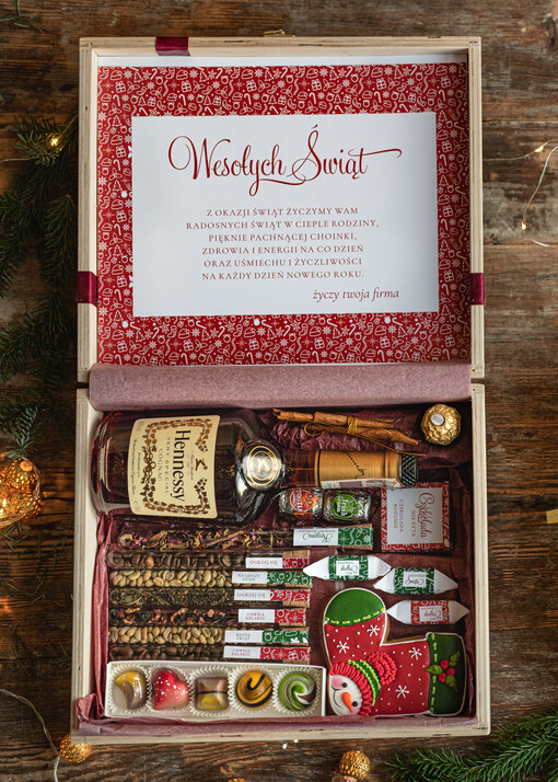 ekskluzywne prezenty dla firm  Prezenty firmowe na święta, luksusowy zestaw prezentowy. zestaw bez butelki