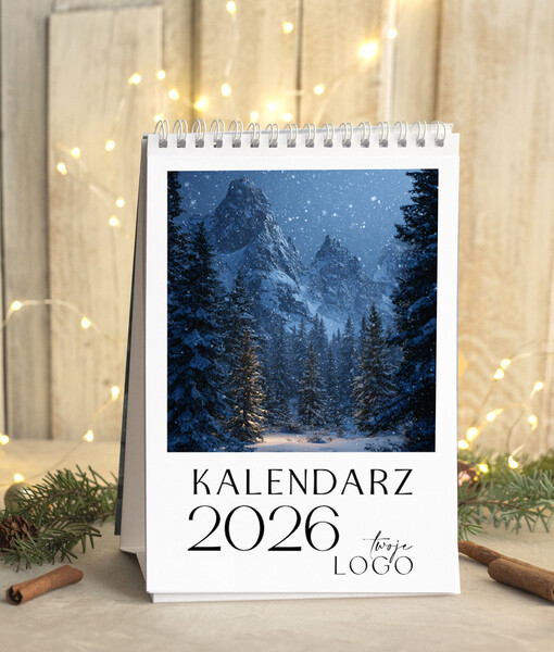 kalendarze  Prezenty firmowe upominki biznesowe kalendarz stojący A5, prezent dla pracowników dla klientów kalendarz na biurko