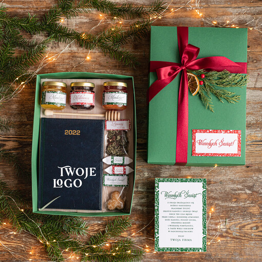 kalendarze  prezent na swieta dla firm, kalendarz książkowy dzienny 2022, Prezent firmowy dla Klientów z logo