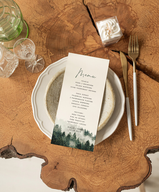 Nowoczesne prosta forma  eleganckie menu na stoły weselne, karta dań na wesele, proste menu weselne w kolorze ecru, karta dań weselnych, menu weselne, plan podawania posiłków