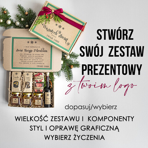 skomponuj własny zestaw prezentowy zestaw świąteczny od firm z wybranymi produktami, prezenty biznesowe z logo firmy, eleganckie zestawy świąteczne, wybierz własny prezent dla pracowników lub kontrahentów
