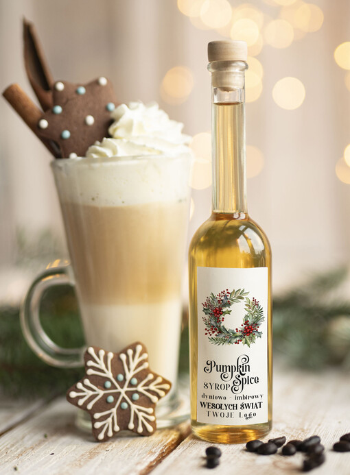 MIODY KONFITURY SOKI Syrop do kawy Pumpkin Spice Dyniowy  biznesowe Upominki firmowe dla pracowników