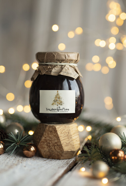 MIODY KONFITURY SOKI Drobne prezenty świąteczne dla klientów biznesowych, Konfitura truskawkowa prezent biznesowy z logo