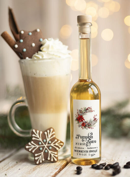 MIODY KONFITURY SOKI Syrop do kawy Pumpkin Spice Dyniowy  biznesowe Upominki firmowe dla pracowników