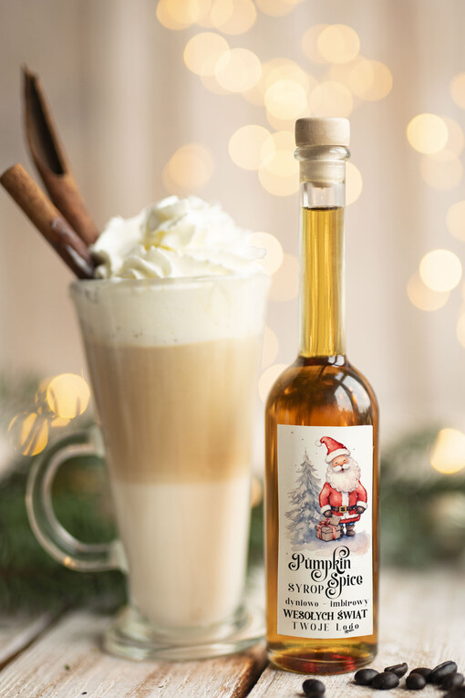 MIODY KONFITURY SOKI Syrop do kawy Pumpkin Spice Dyniowy  biznesowe Upominki firmowe dla pracowników