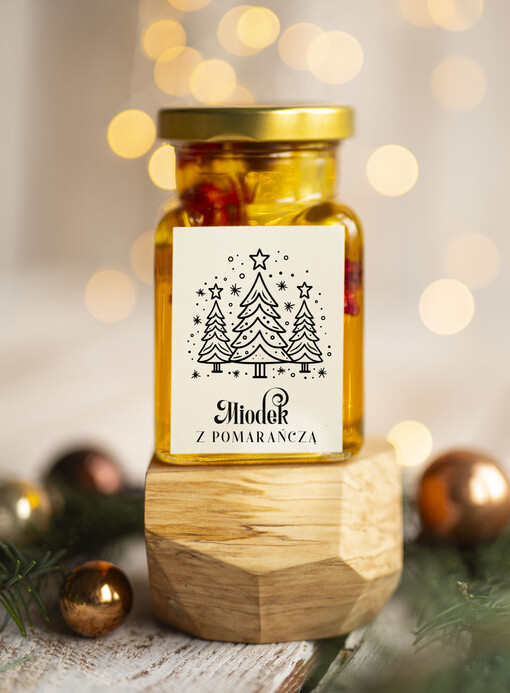 MIODY KONFITURY SOKI Drobne prezenty świąteczne dla klientów biznesowych, prezenty dla firm z miodem, prezent biznesowy, upominki dla pracowników od firmy miód z pomarańczą