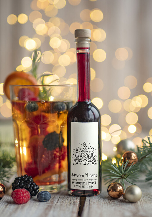 MIODY KONFITURY SOKI Upominki firmowe na Boże Narodzenie sok malinowy, drobne upominki na święta dla pracowników