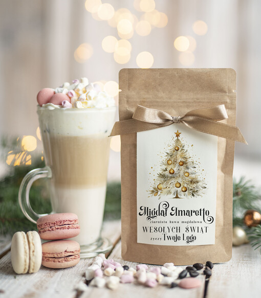 HERBATA KAWA Drobne prezenty dla firm na boże narodzenie kawa ameretto, drobne upominki na święta dla pracowników, świąteczna kawa dla pracowników i kontrahentów