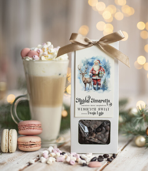 HERBATA KAWA Drobne prezenty dla firm na boże narodzenie kawa ameretto, drobne upominki na święta dla pracowników, świąteczna kawa dla pracowników i kontrahentów