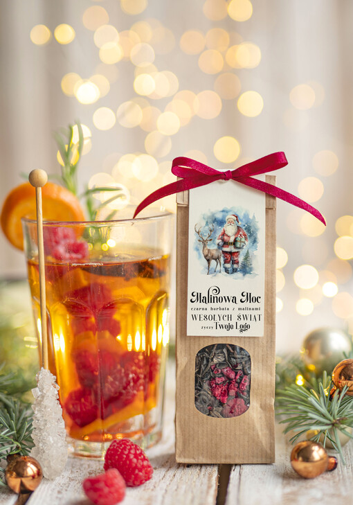 HERBATA KAWA herbata swiateczna prezent, Upominki firmowe na Boże Narodzenie herbata świąteczna z malinami , Herbata świąteczna drobne prezenty na święta dla pracowników, bożonarodzeniowy prezent herbata świateczna