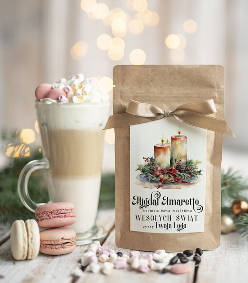HERBATA KAWA Drobne prezenty dla firm na boże narodzenie kawa ameretto, drobne upominki na święta dla pracowników, świąteczna kawa dla pracowników i kontrahentów