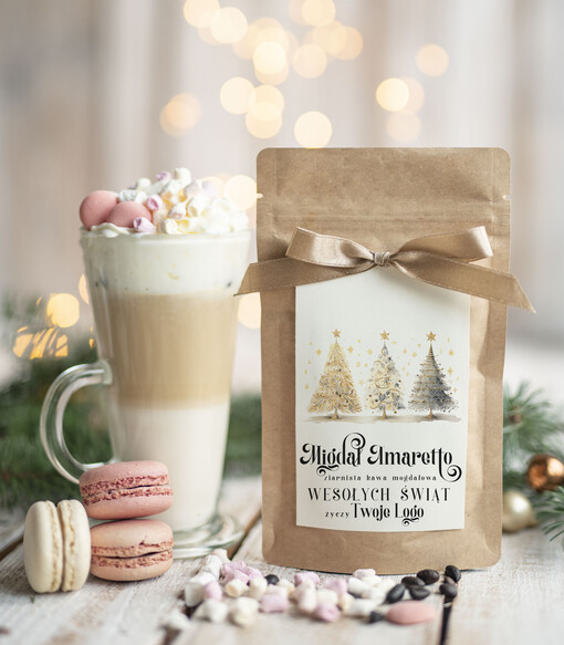 HERBATA KAWA Drobne prezenty dla firm na boże narodzenie kawa ameretto, drobne upominki na święta dla pracowników, świąteczna kawa dla pracowników i kontrahentów