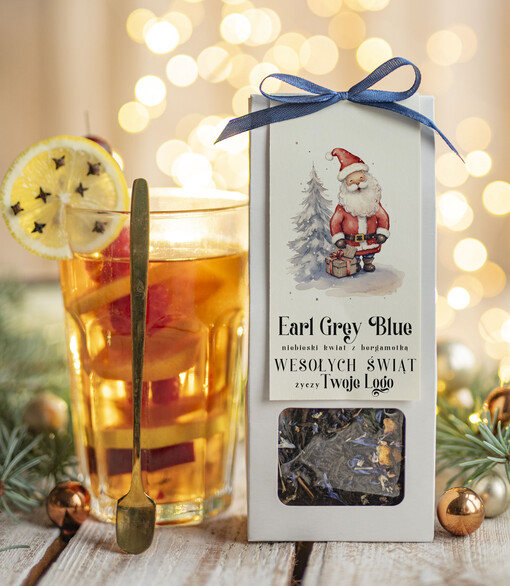 HERBATA KAWA herbata swiateczna prezent, Upominki firmowe na Boże Narodzenie herbata Earl Grey, Herbata świąteczna drobne prezenty na święta dla pracowników, bożonarodzeniowy prezent herbata świateczna