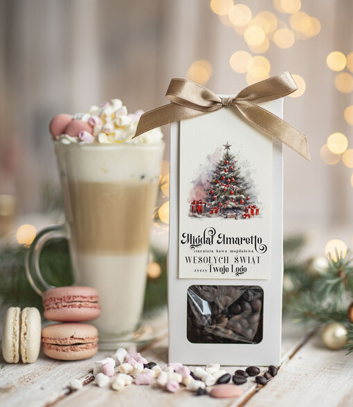 HERBATA KAWA Drobne prezenty dla firm na boże narodzenie kawa ameretto, drobne upominki na święta dla pracowników, świąteczna kawa dla pracowników i kontrahentów