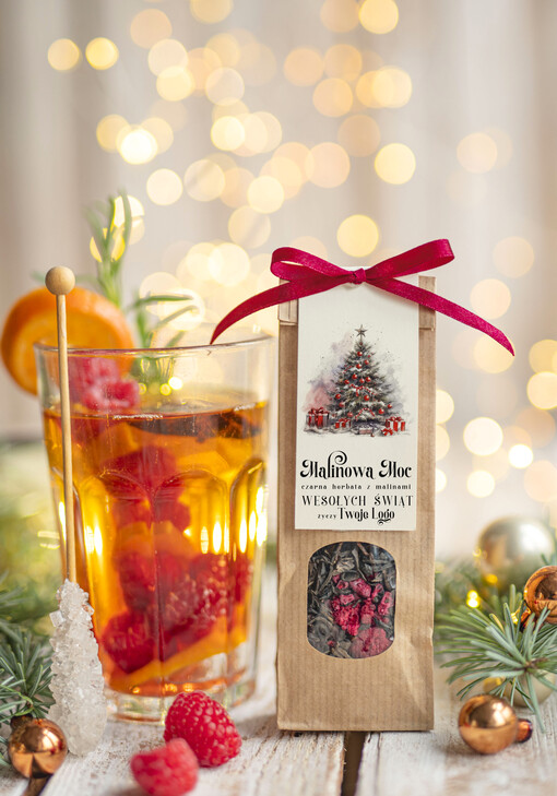 HERBATA KAWA herbata swiateczna prezent, Upominki firmowe na Boże Narodzenie herbata świąteczna z malinami , Herbata świąteczna drobne prezenty na święta dla pracowników, bożonarodzeniowy prezent herbata świateczna
