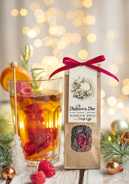 HERBATA KAWA herbata swiateczna prezent, Upominki firmowe na Boże Narodzenie herbata świąteczna z malinami , Herbata świąteczna drobne prezenty na święta dla pracowników, bożonarodzeniowy prezent herbata świateczna