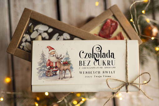 CZEKOLADA/ pralinki/ bomboniery Drobne prezenty dla firm ręcznie robiona czekolada, Czekolada świąteczna bez cukru z logo, drobne upominki na święta dla pracowników, świąteczne gadżety  kontrahentów,