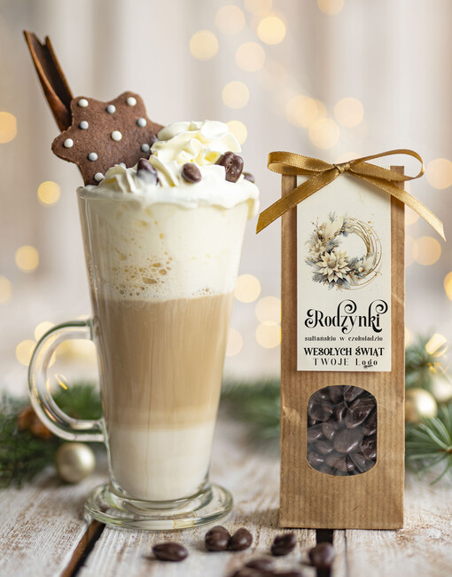 CHRUPKIE DODATKI rodzynki w czekoladzie drobne prezenty biznesowe dla firm, drobne słodycze upominki na święta dla pracowników, prezent bożonarodzeniowy dla pracowników i kontrahentów, drobne prezenty firmowe