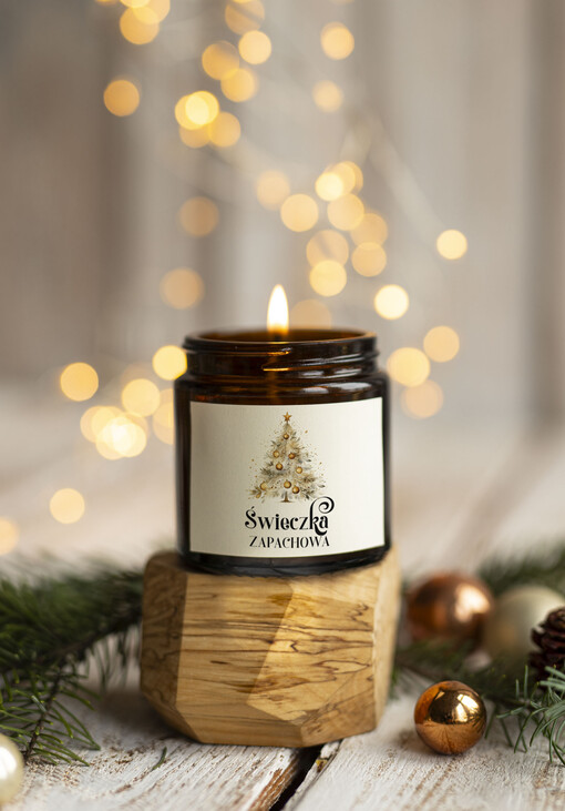 ŚWIECZKI drobne prezenty biznesowe dla firm, drobne upominki na święta dla pracowników, świąteczne gadżety dla pracowników i kontrahentów, drobne prezenty firmowe  Upominki firmowe na Boże Narodzenie Świeczka zapachowa 120 ml