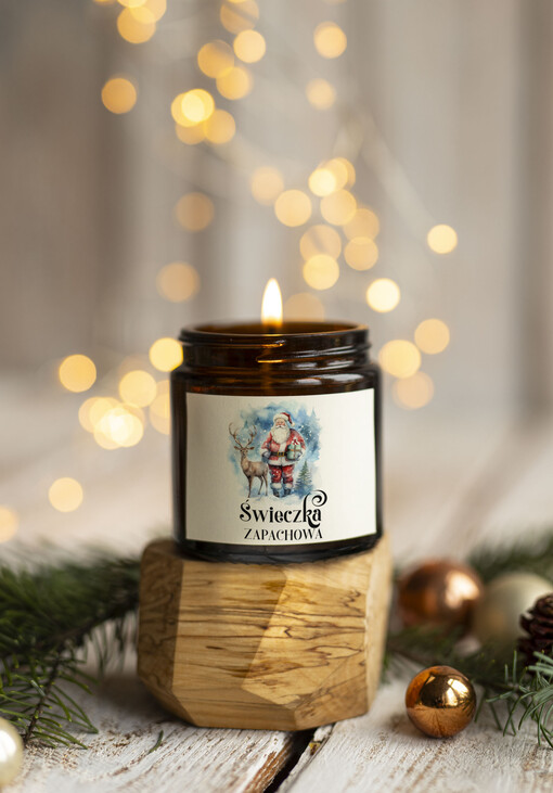 ŚWIECZKI drobne prezenty biznesowe dla firm, drobne upominki na święta dla pracowników, świąteczne gadżety dla pracowników i kontrahentów, drobne prezenty firmowe  Upominki firmowe na Boże Narodzenie Świeczka zapachowa 120 ml