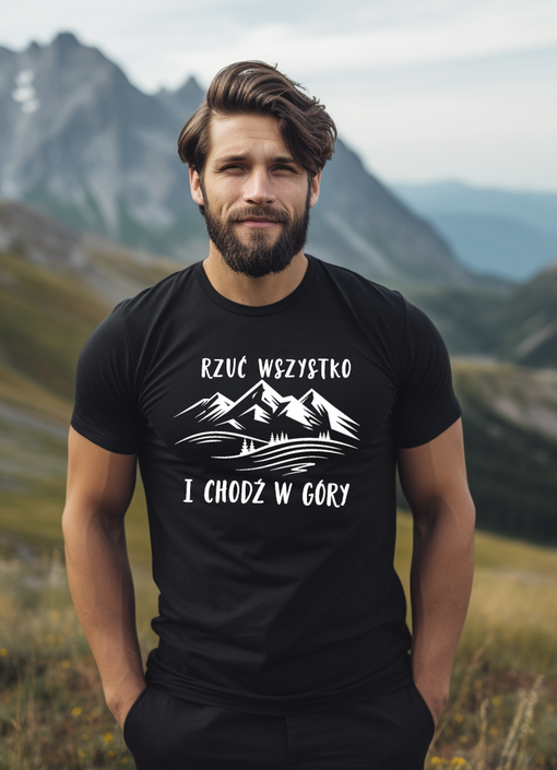 góry, las góry wołają koszulka na prezent dla chłopaka milosnika gór, Tshirt koszulka na prezent dla taty góromaniaka, pomysł na prezent dla chłopaka koszulka T-Shirt z napisem o tematyce góry , kreatywny prezent dla dziadka - koszulka z napisem górskim,